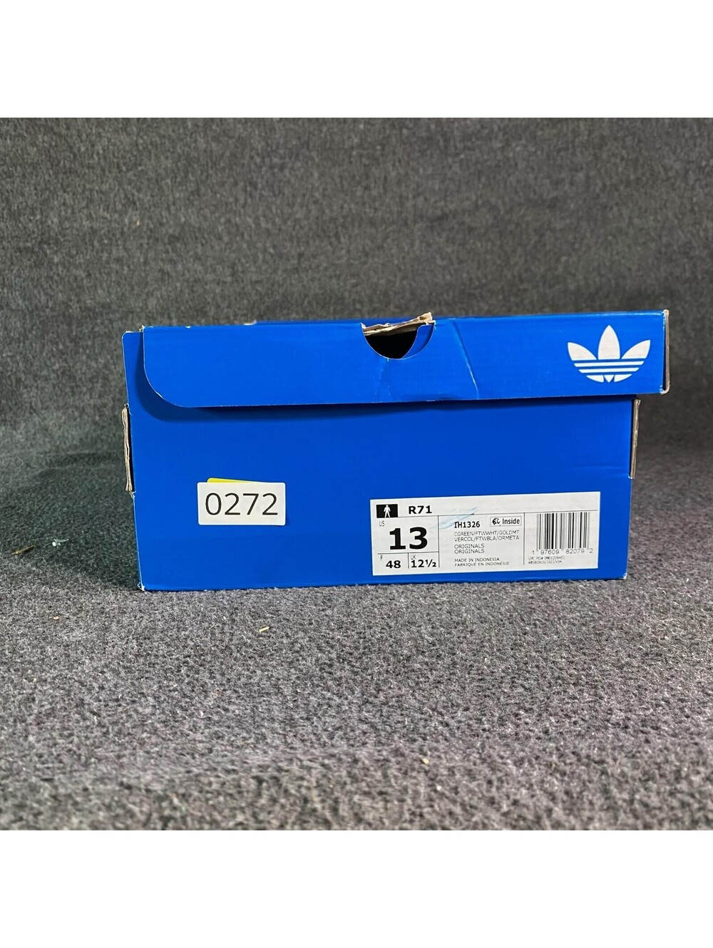 Adidas R71 Collegiate Green Cloud White Mens Size 13 Gum Sole Sneakers IH1326 - Picture 8 of 8